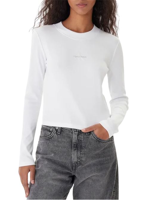 T-shirt corta a maniche lunghe Calvin Klein Jeans | LV047A803GYAA